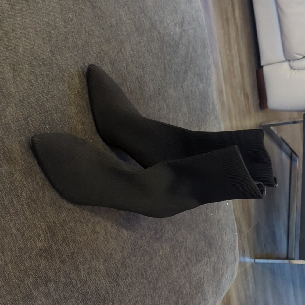 Calvin Klein Black Heeled Boots